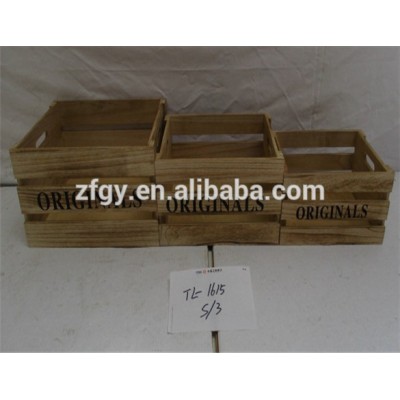 Food storage wood container