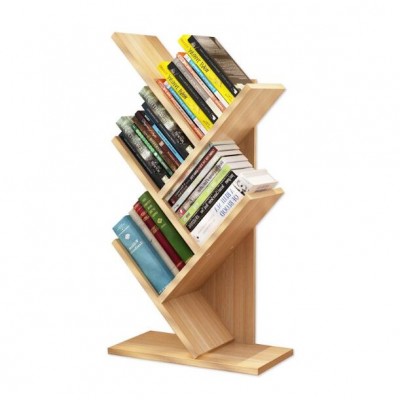 Zigzag wooden wall kids book shelf