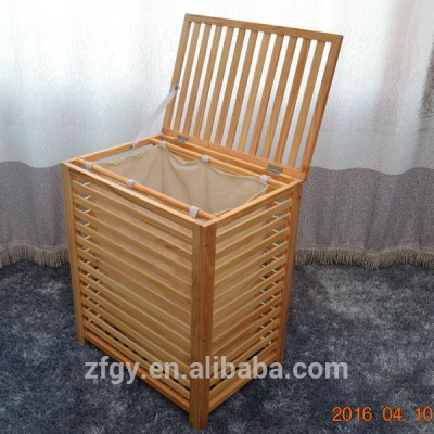 Real wood the laundry basket pine laundry basket place bin wooden basket garbage sorting