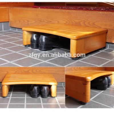 Pine footstool Japanese receive step foot solid wood exports