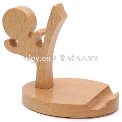 Wooden kung fu people stand support placed display creative mobile scaffold