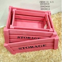 Wooden book craft storage box