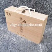 Wooden gift packing box for honey